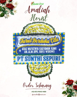 Papan Bunga Duka di Muara Sentosa