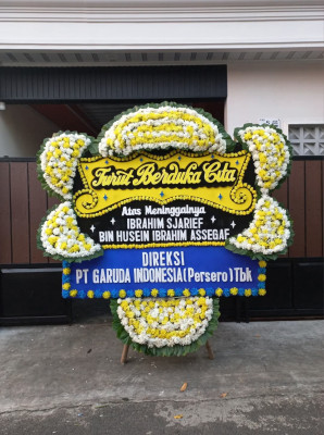 Papan Bunga Duka di Muara Sentosa